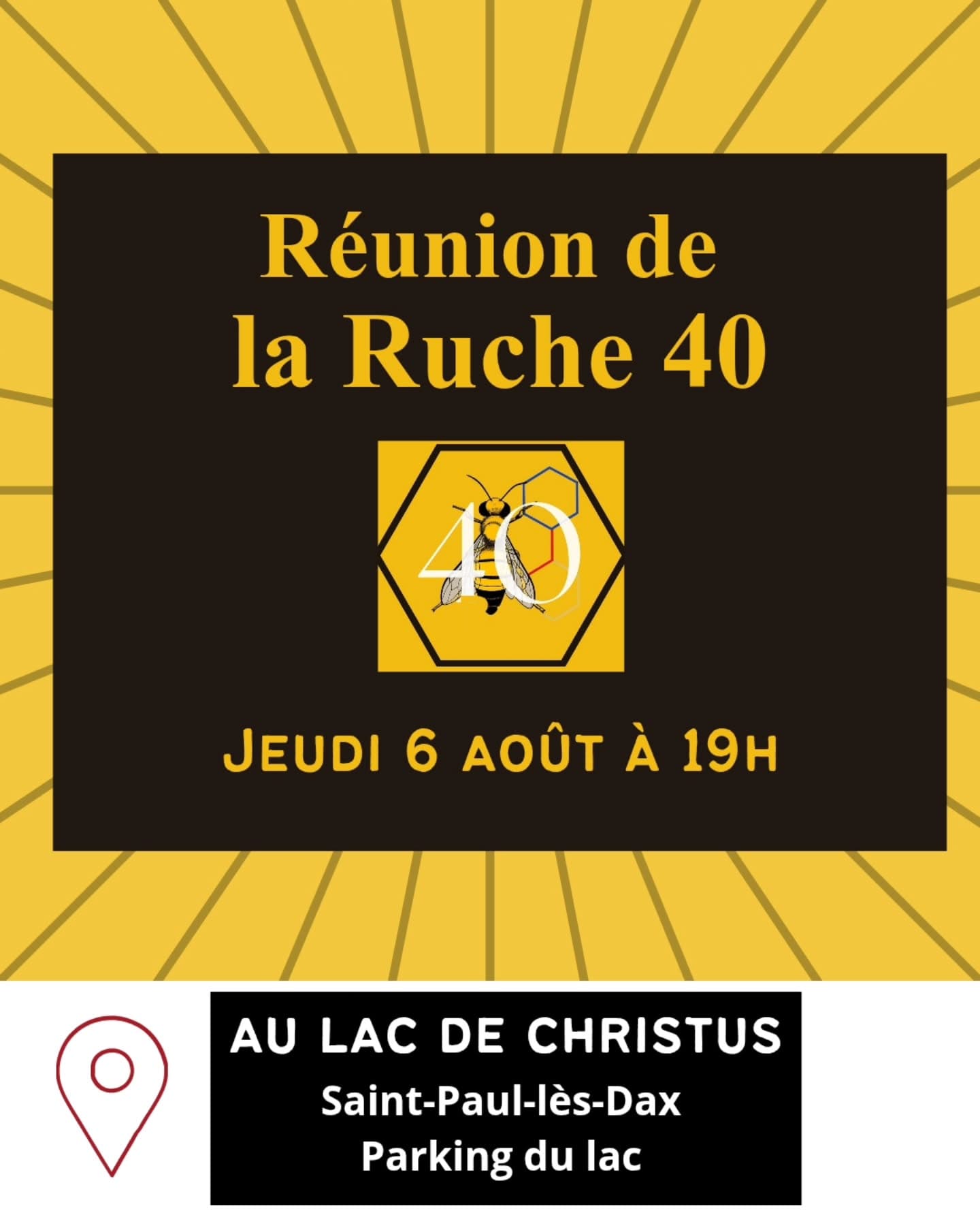 Affiche de Réunion de la Ruche 40 — Saint-Paul-lès-Dax