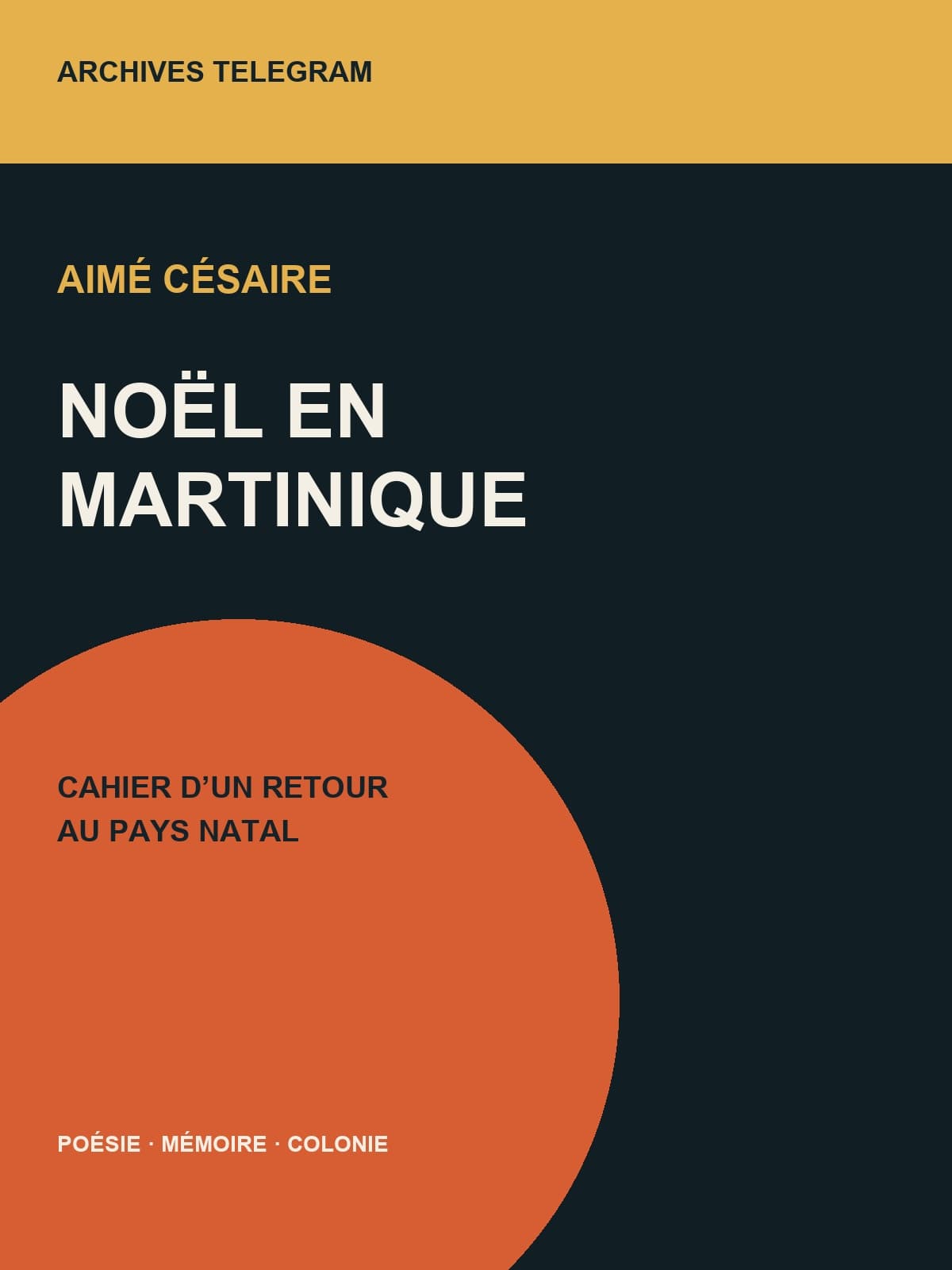 Couverture de Noël en Martinique — Aimé Césaire