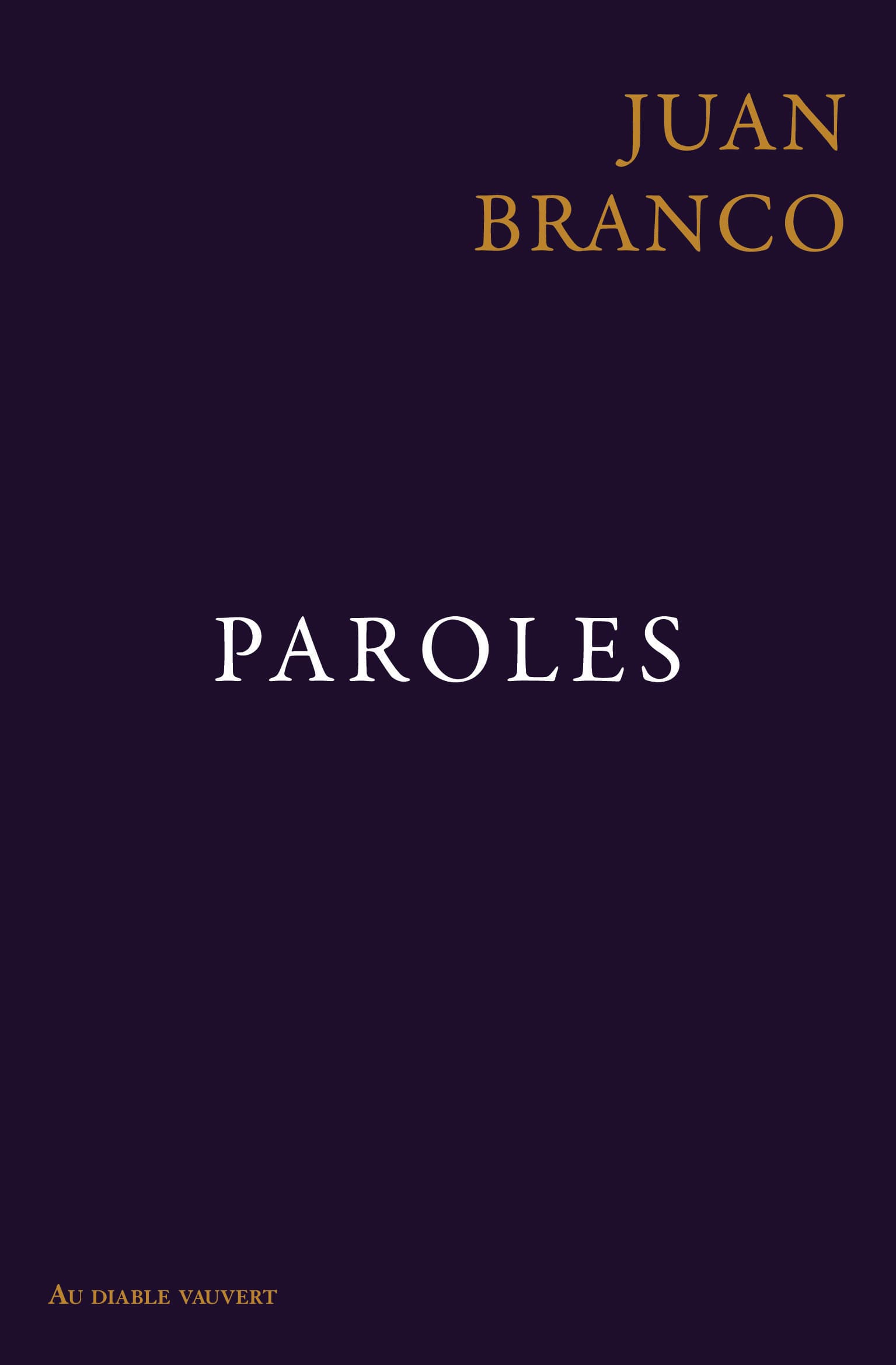 Couverture de Paroles
