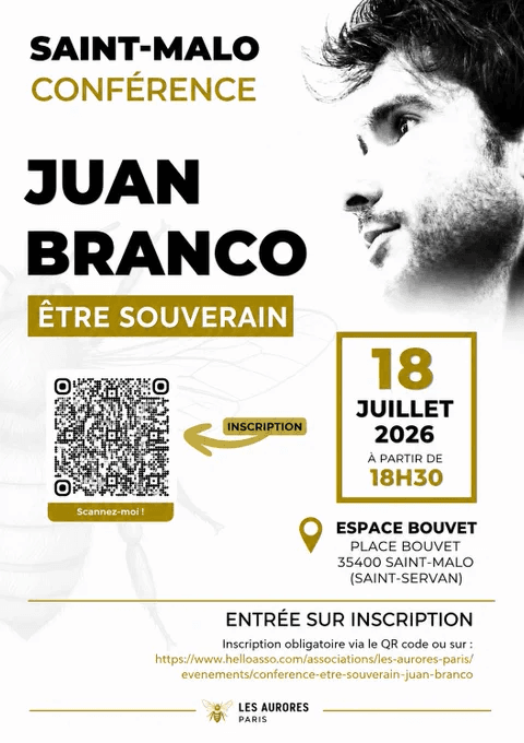Affiche de Conférence Saint-Malo: « Être souverain »