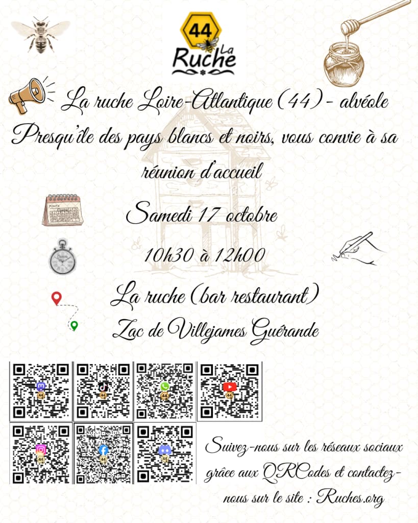 Affiche de Réunion d'accueil - Antenne Guérande