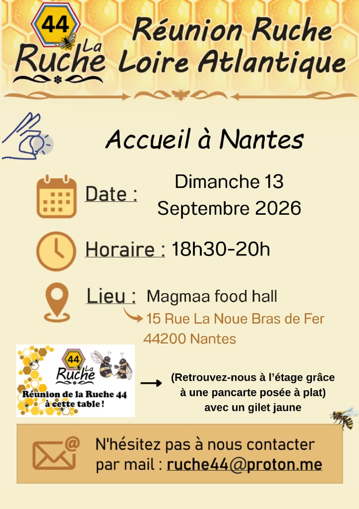 Affiche de Réunion d'accueil