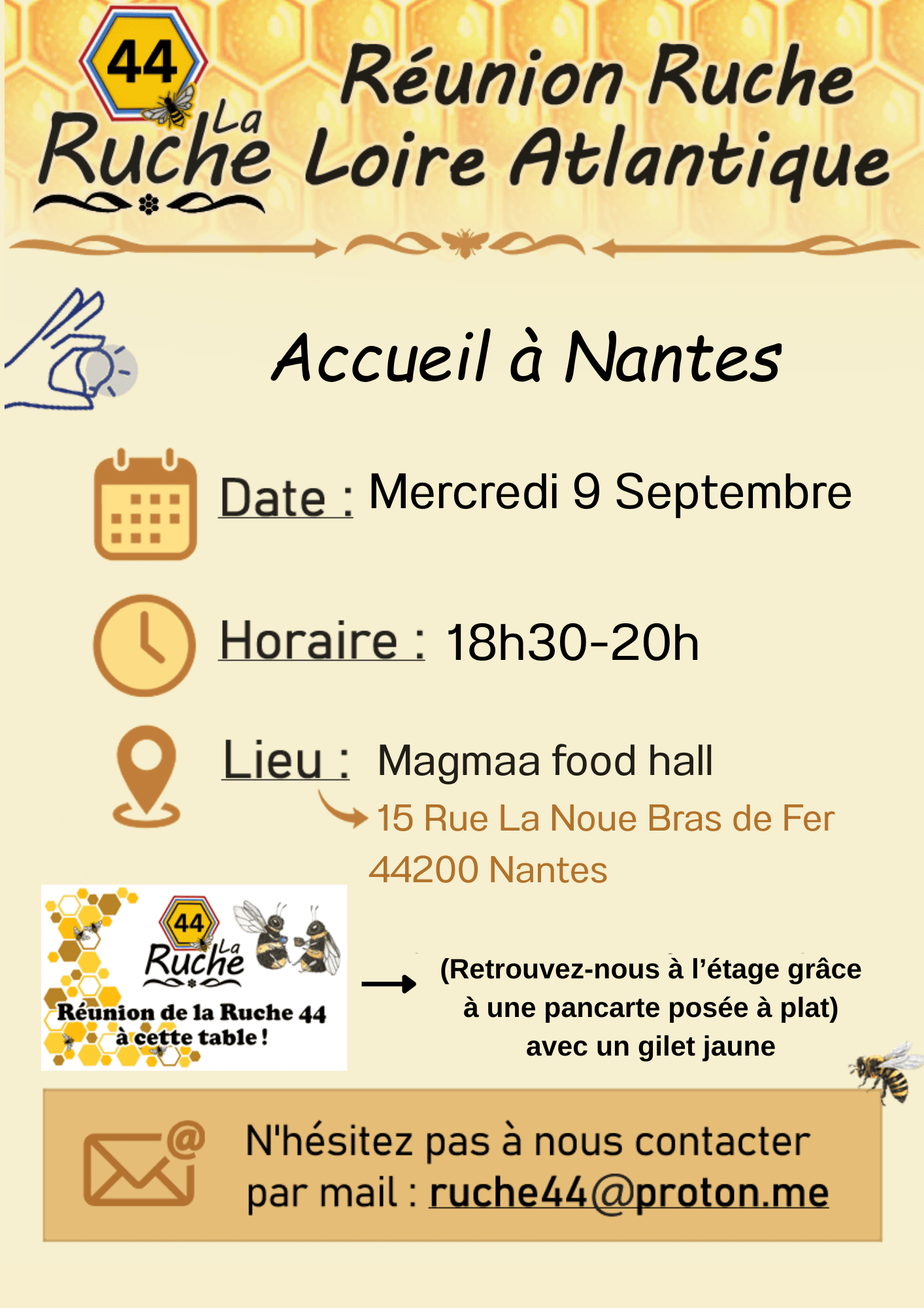Affiche de Réunion d'Accueil