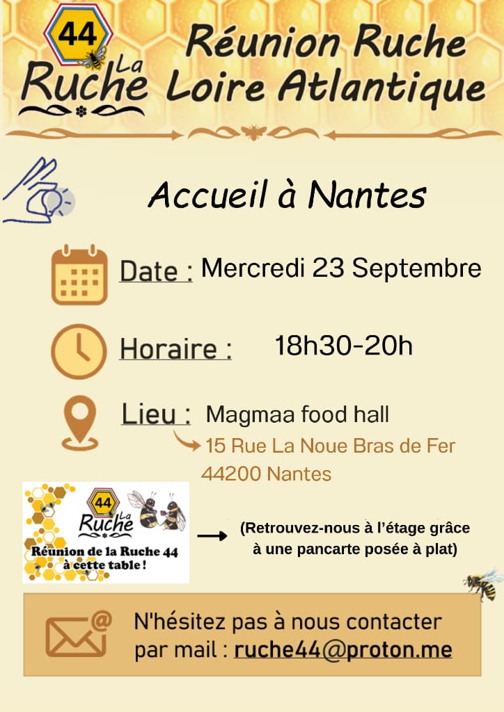 Affiche de Réunion accueil - Nantes