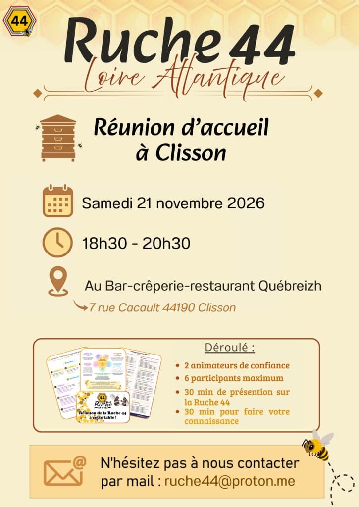 Affiche de Réunion d'accueil - Antenne Clisson
