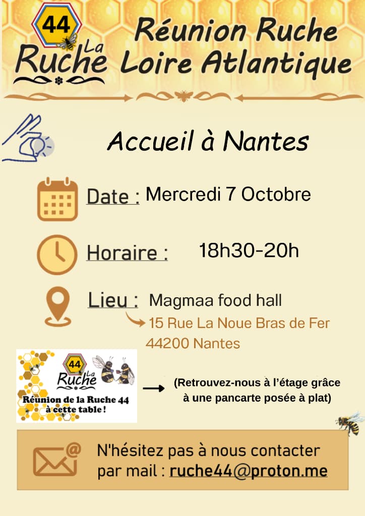 Affiche de Réunion accueil - Nantes