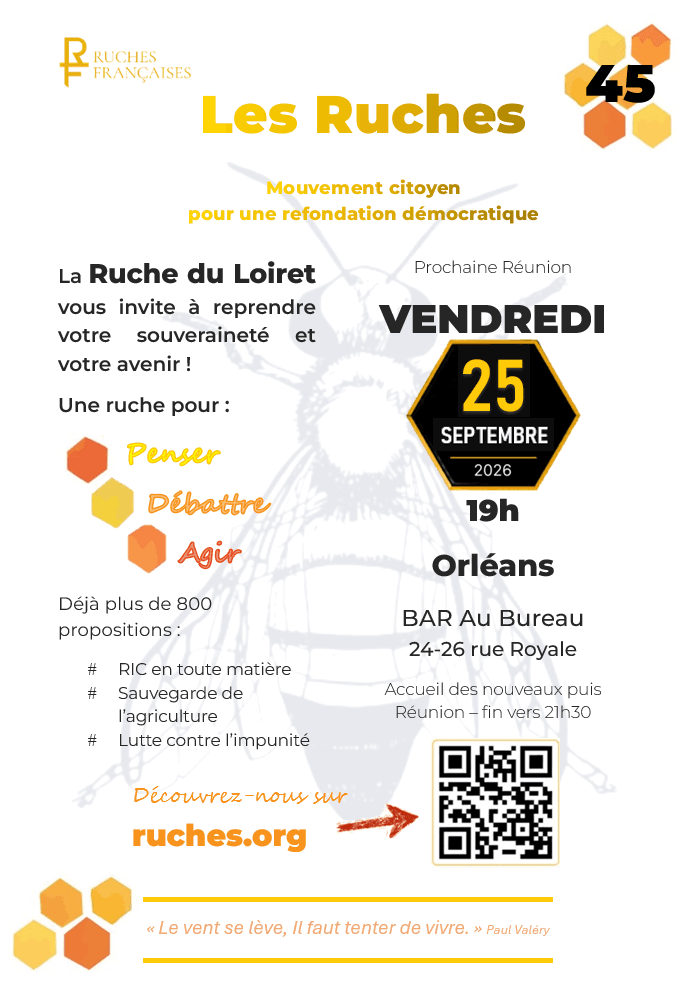Affiche de REUNION  LOCALE DE SEPTEMBRE