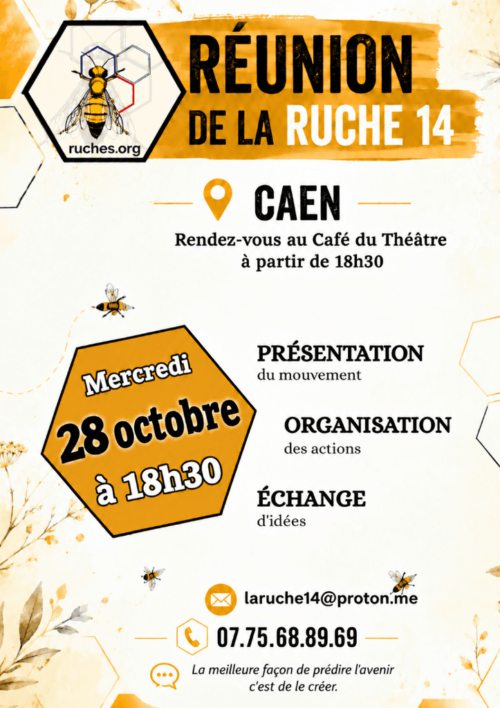 Affiche de Réunion ruche 14