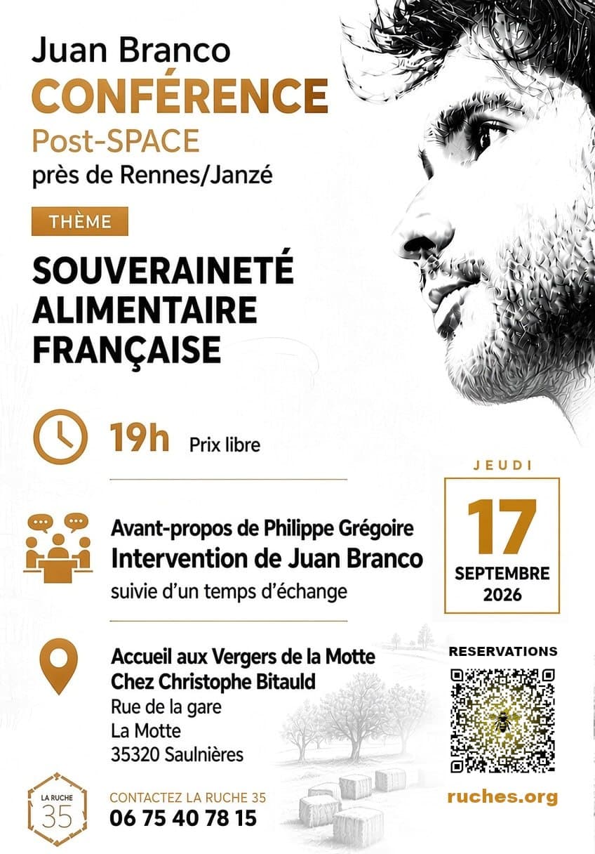 Affiche de Conférence de Juan BRANCO