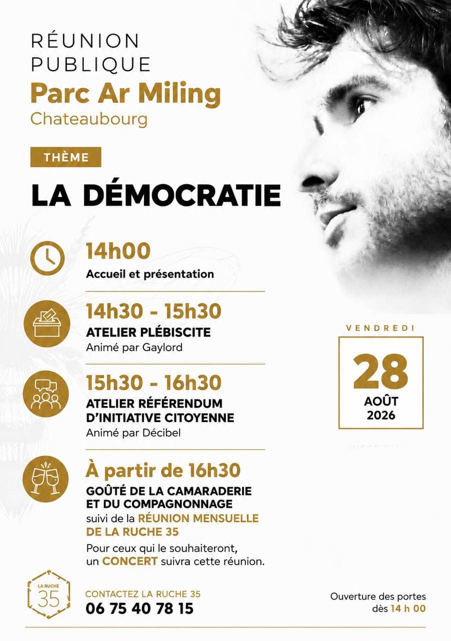 Affiche de Réunion publique