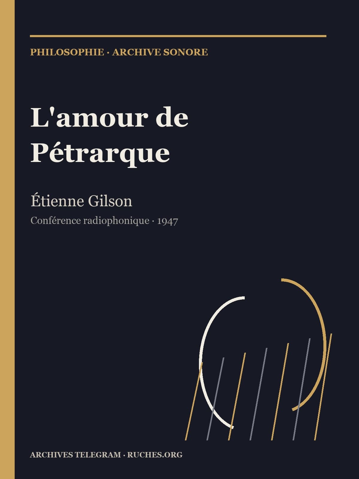 Couverture de L’amour de Pétrarque — Étienne Gilson