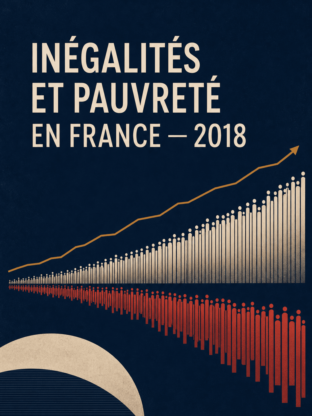 Couverture de Inégalités et pauvreté en France — niveaux de vie en 2018