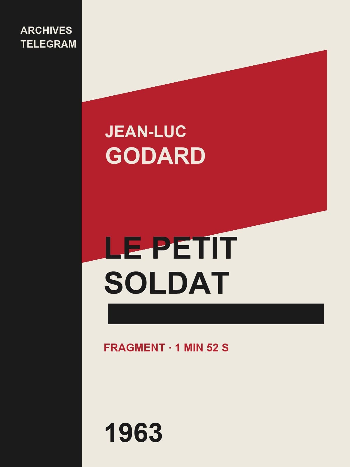 Couverture de Le Petit Soldat — fragment