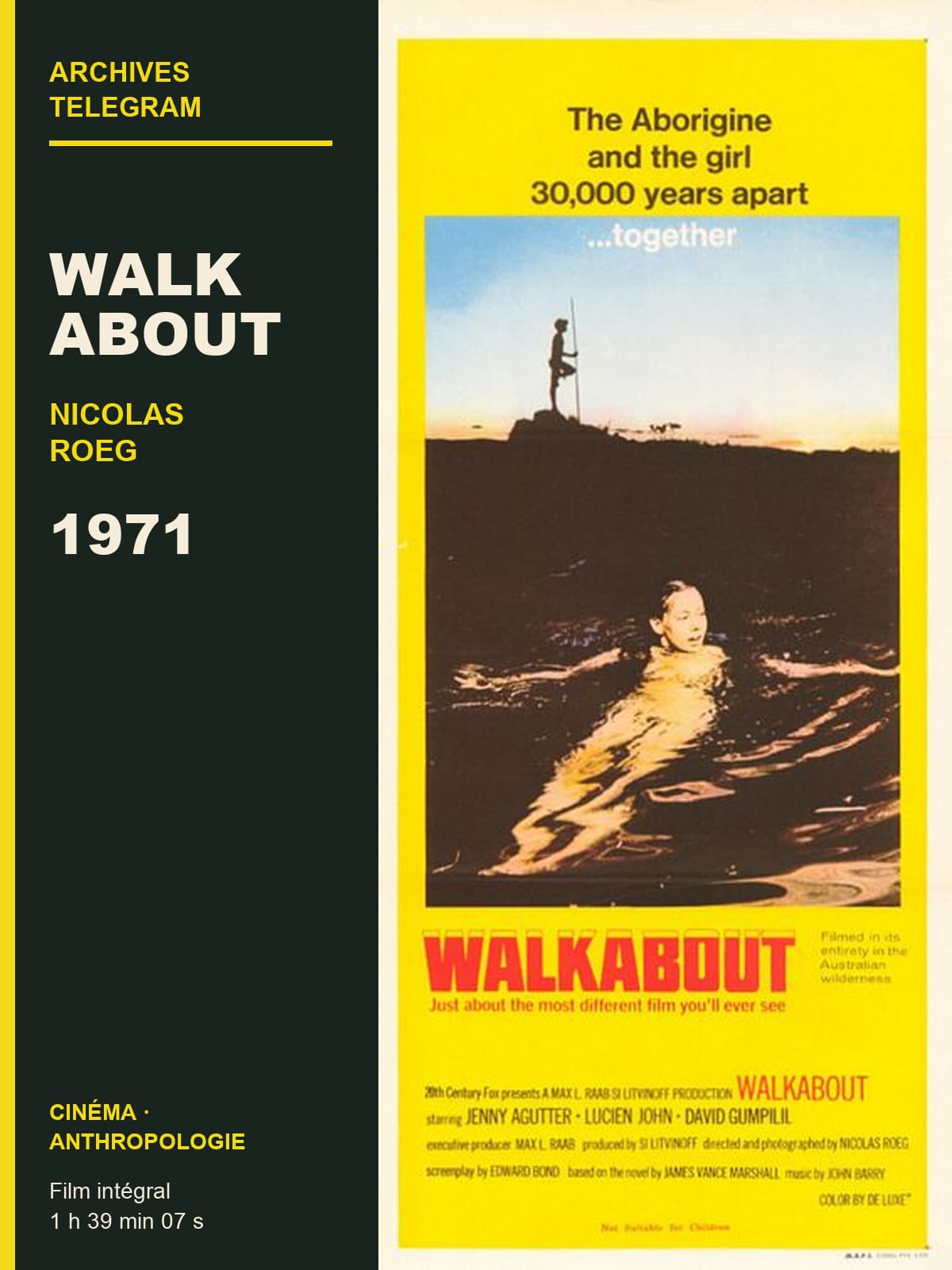 Couverture de Walkabout — La disparition de la sauvagerie