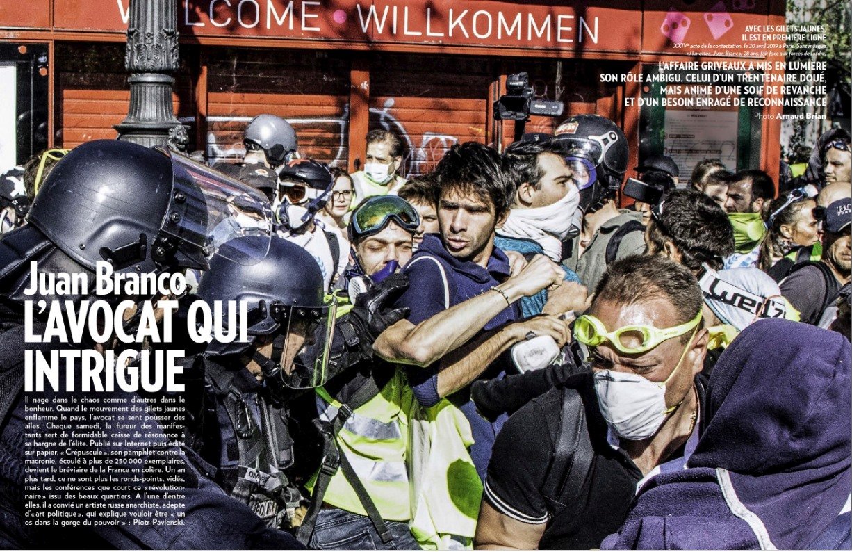 FAQ — Juan Branco a-t-il participé aux gilets jaunes ?