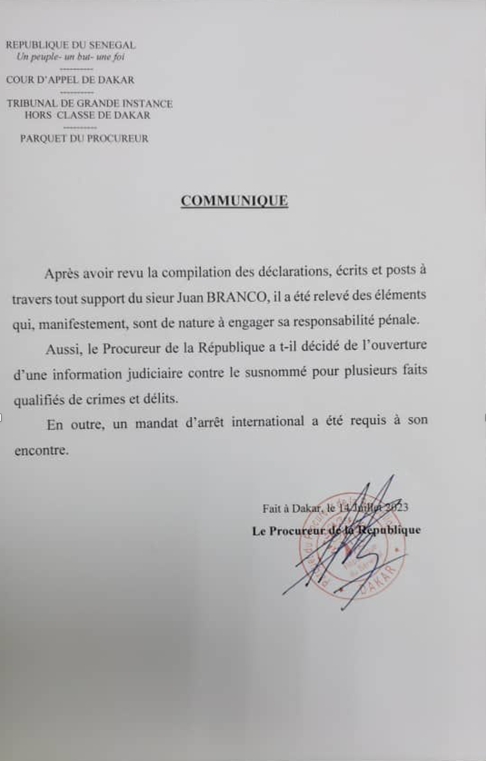 FAQ — Juan Branco a-t-il été accusé d’attentat et de complot contre l’État et risquait-il la perpétuité ?