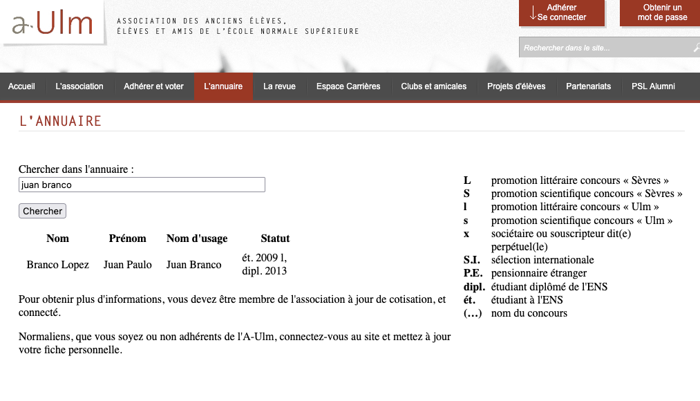 FAQ — Juan Branco est-il normalien ?