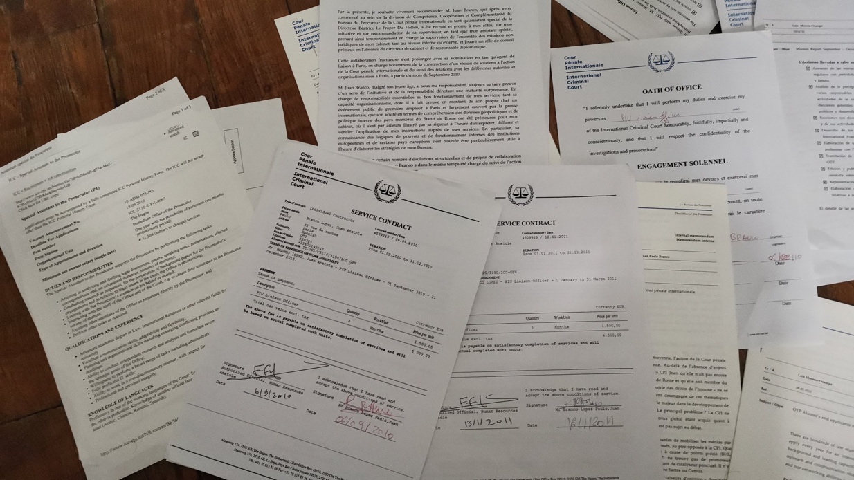 FAQ — Juan Branco a-t-il travaillé à la Cour pénale internationale ?
