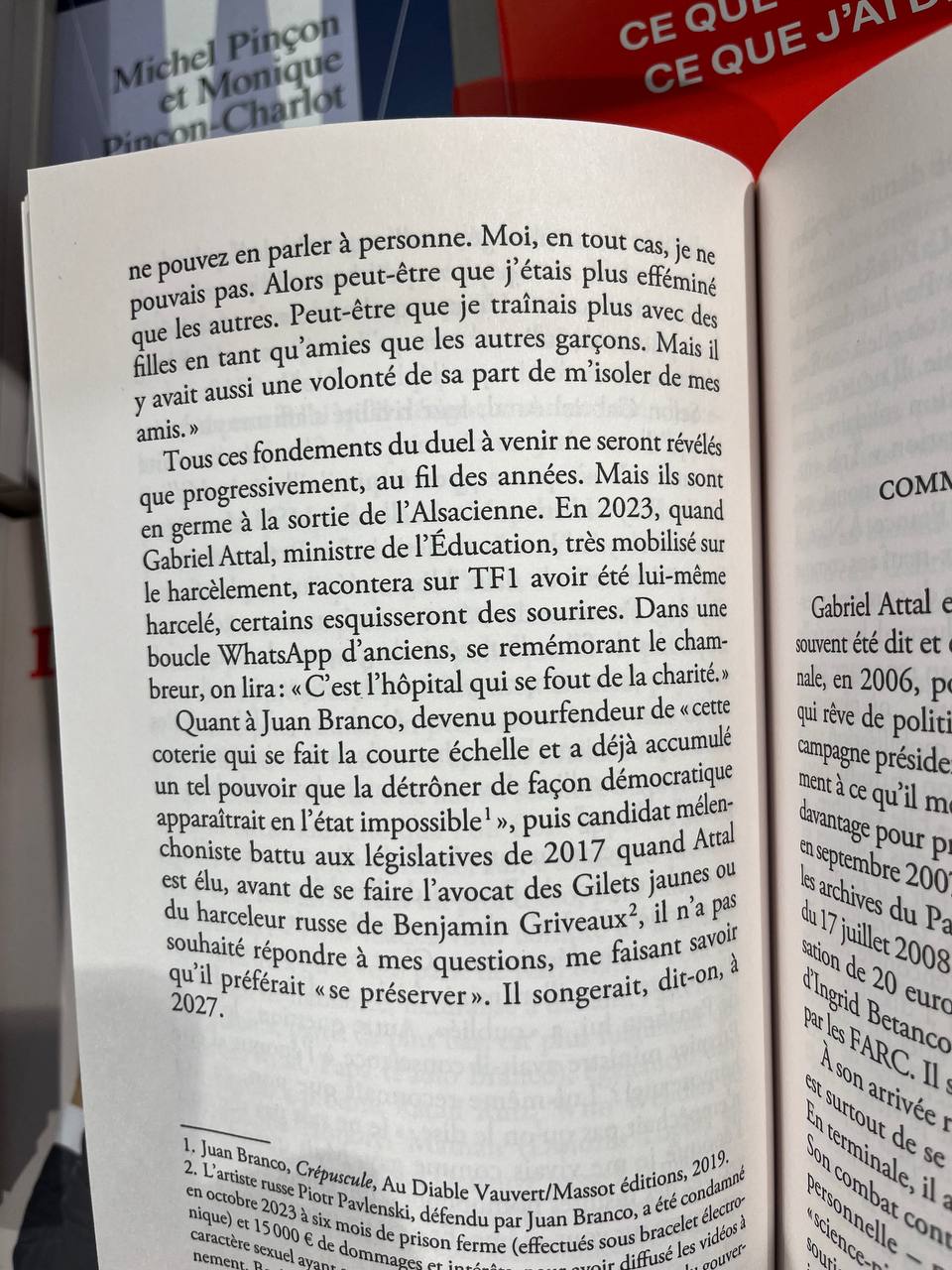 FAQ — Juan Branco a-t-il harcelé Gabriel Attal ?