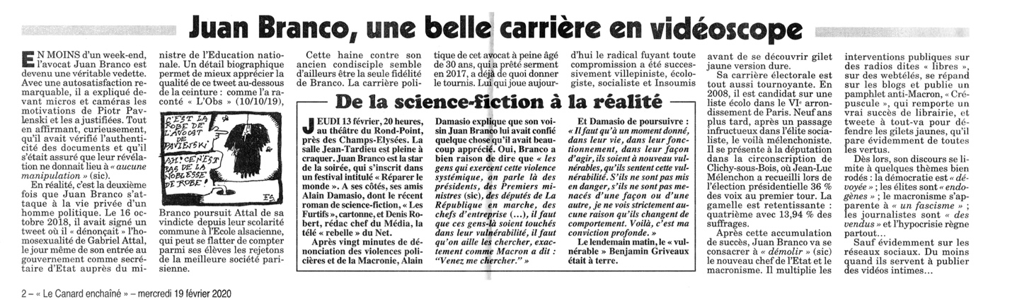 FAQ — Juan Branco a-t-il « outé » Gabriel Attal ?
