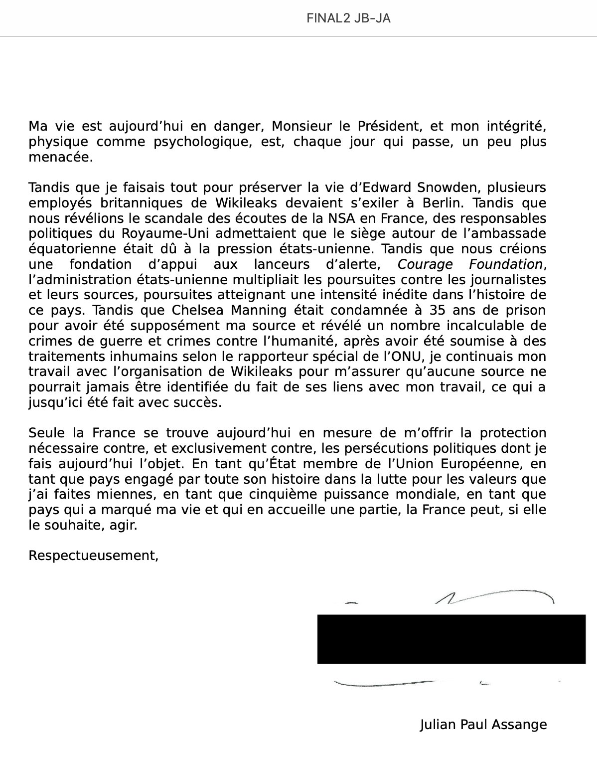 FAQ — Juan Branco a-t-il été l’avocat de Julian Assange ?